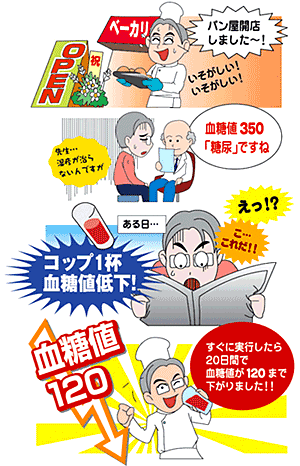 さらしあ茶で糖尿病を克服した小野夫妻
